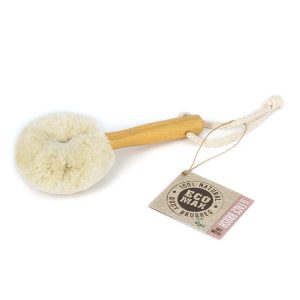 Jute Face Brush – Natural Wooden Dry Brush for Face & Décol