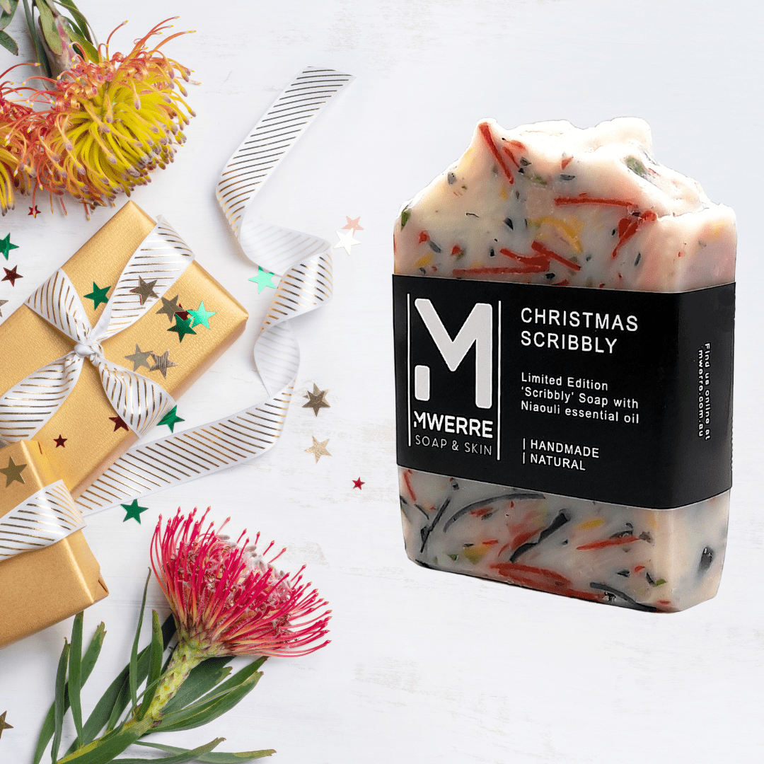 Christmas Gold Scribbly Soap