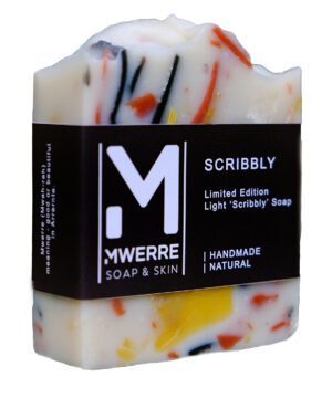 Scribbly Soap – Red, Black & Yellow | Handcrafted Artisan Cold-Process Soap, Vegan & Sustainable