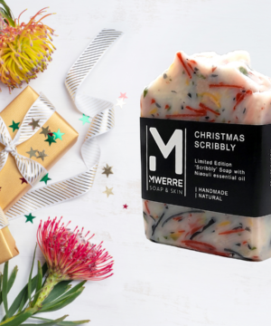 Christmas Gold Scribbly Soap